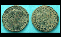 Maximian Hercules, Follis, Moneta Reverse